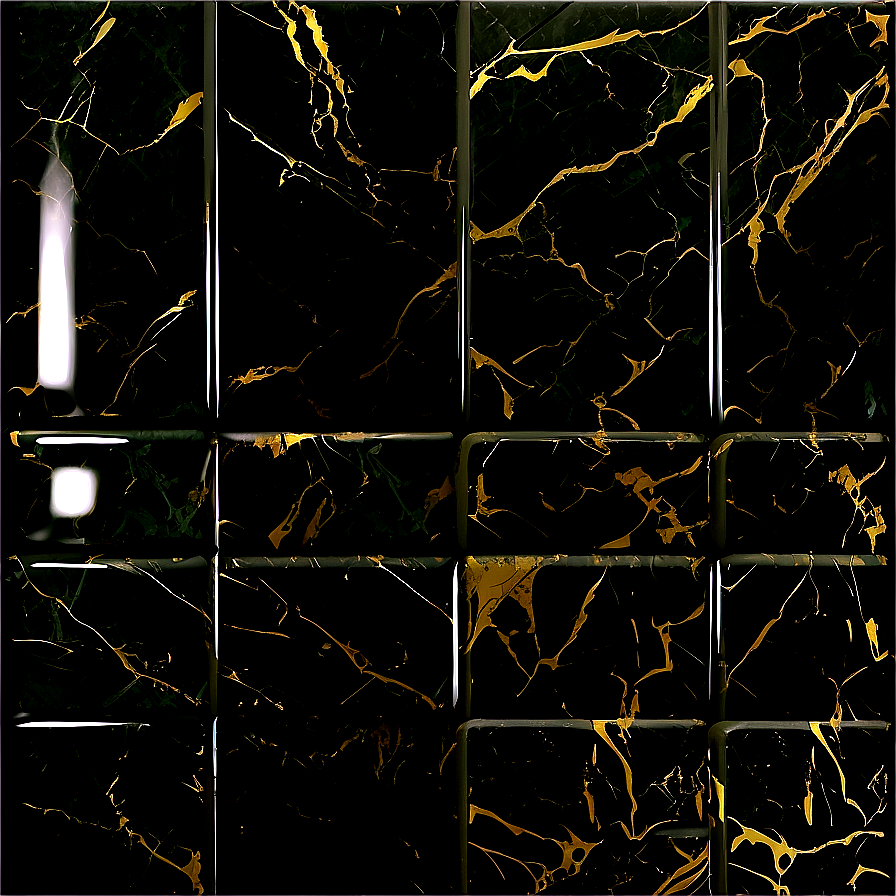 Shiny Black Marble Tiles Png Cur32