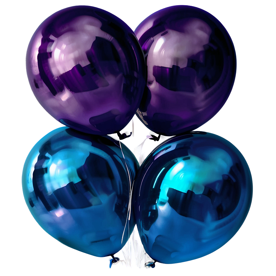 Shiny Blue Balloons Png 95