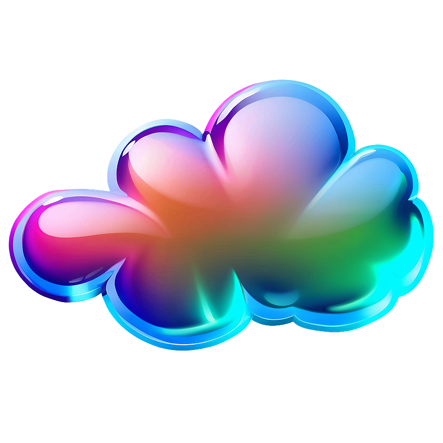 Shiny Cartoon Cloud Png 58