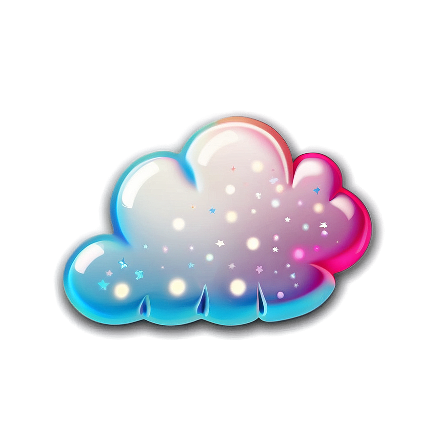 Shiny Cloud Emoji Png Oyj85