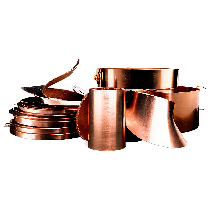 Shiny Copper Metal Scraps Png 95