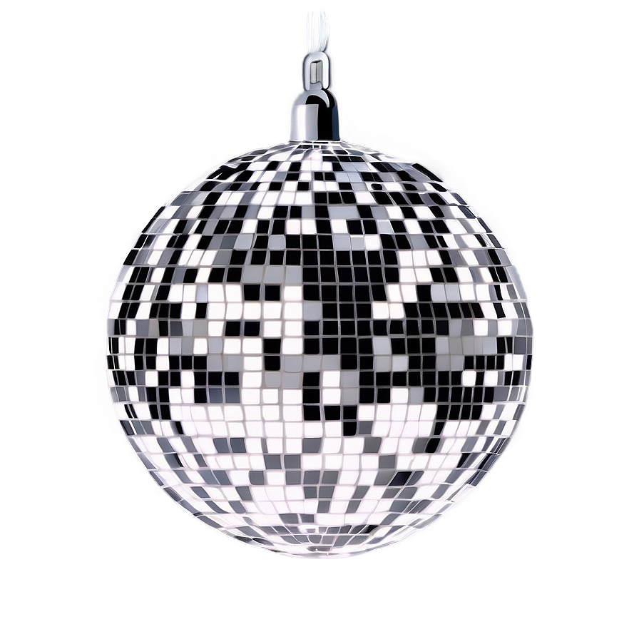 Shiny Disco Ball Isolated PNG with transparent background