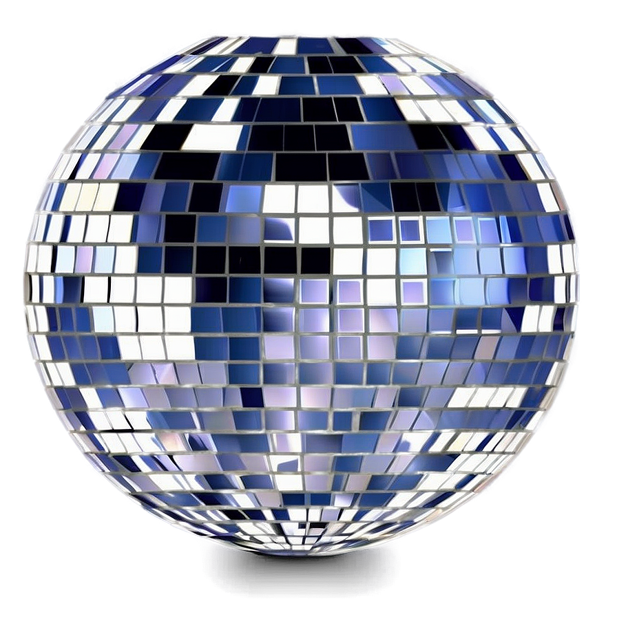 Shiny Disco Ball Isolated PNG with transparent background