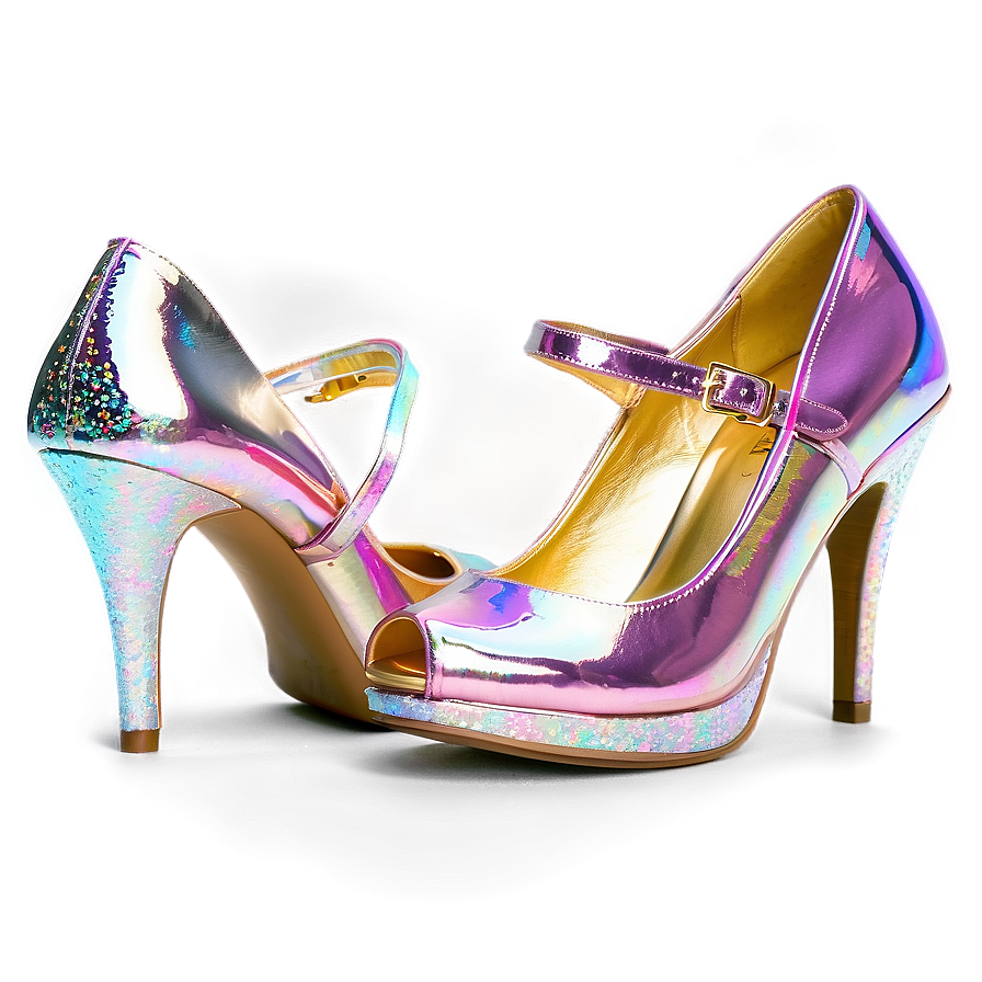 Shiny Glitter Heels Png Bdf