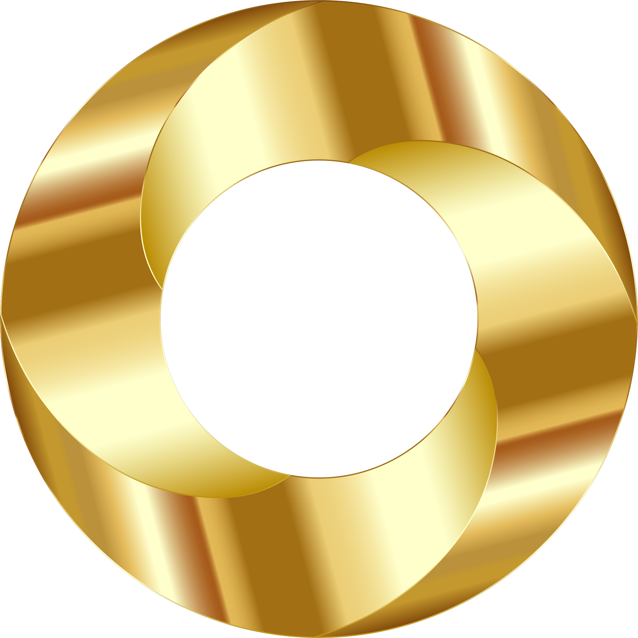 Shiny Gold Circle Graphic