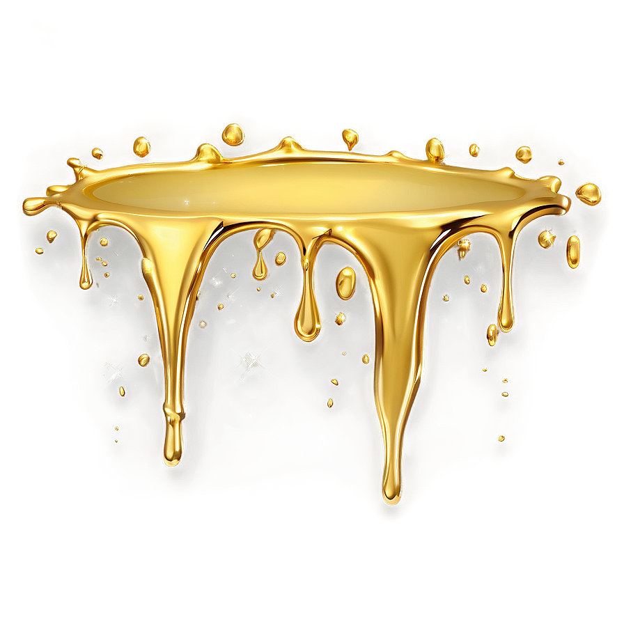 Shiny Gold Glitter Drip Effect Png Vlb