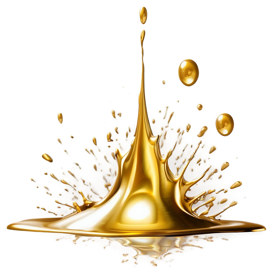 Shiny Gold Paint Splash Png Lrd86