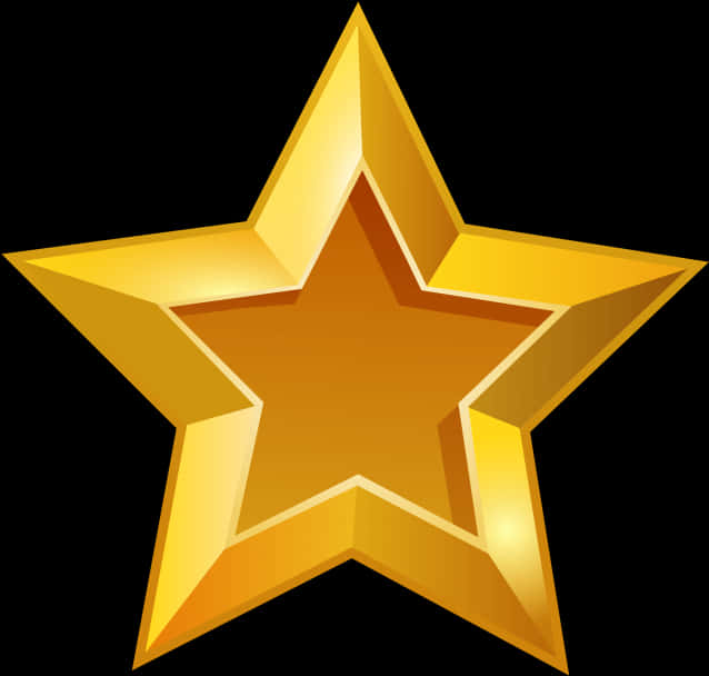 Shiny Gold Star Graphic