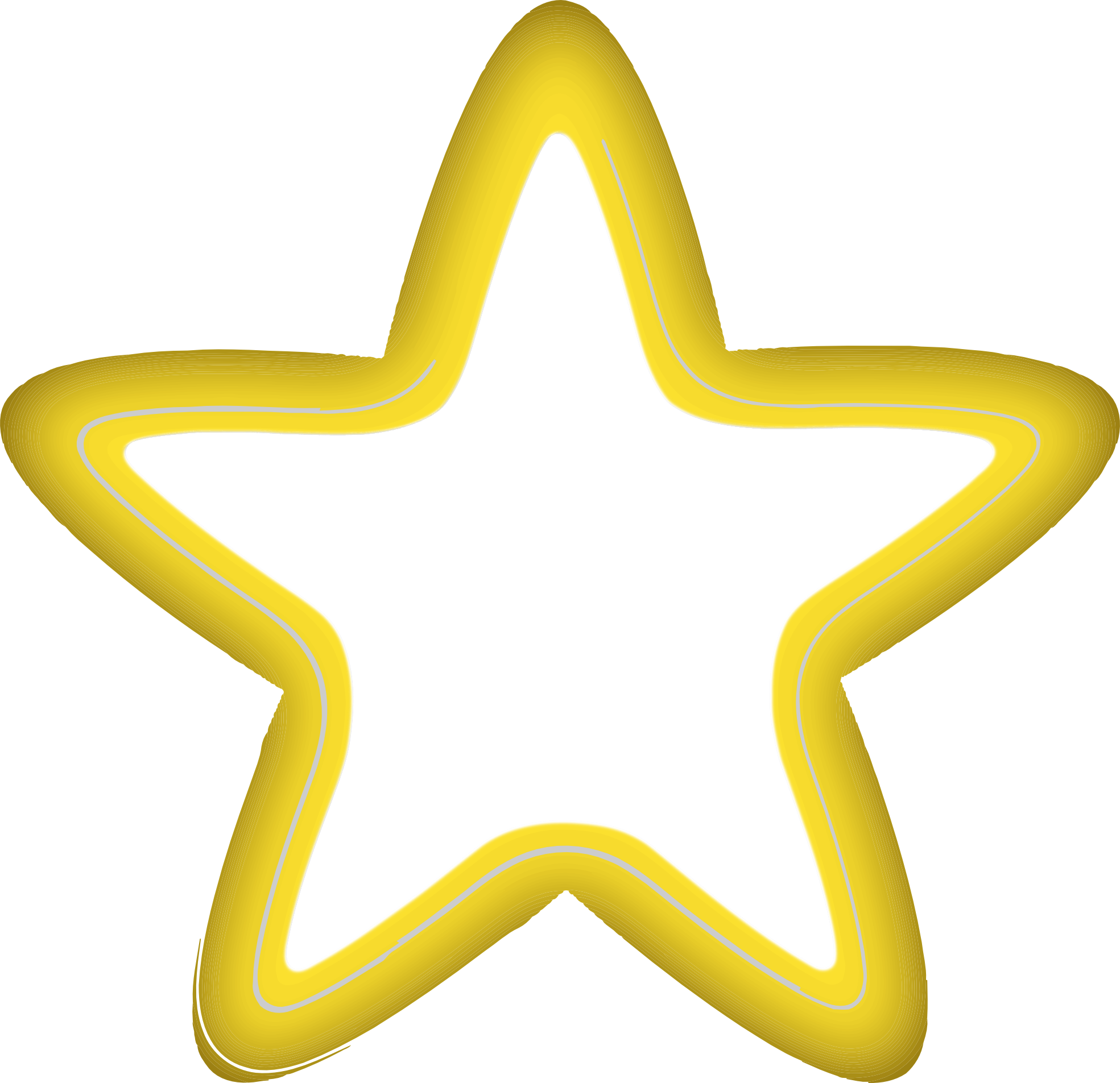 Shiny Gold Star Graphic