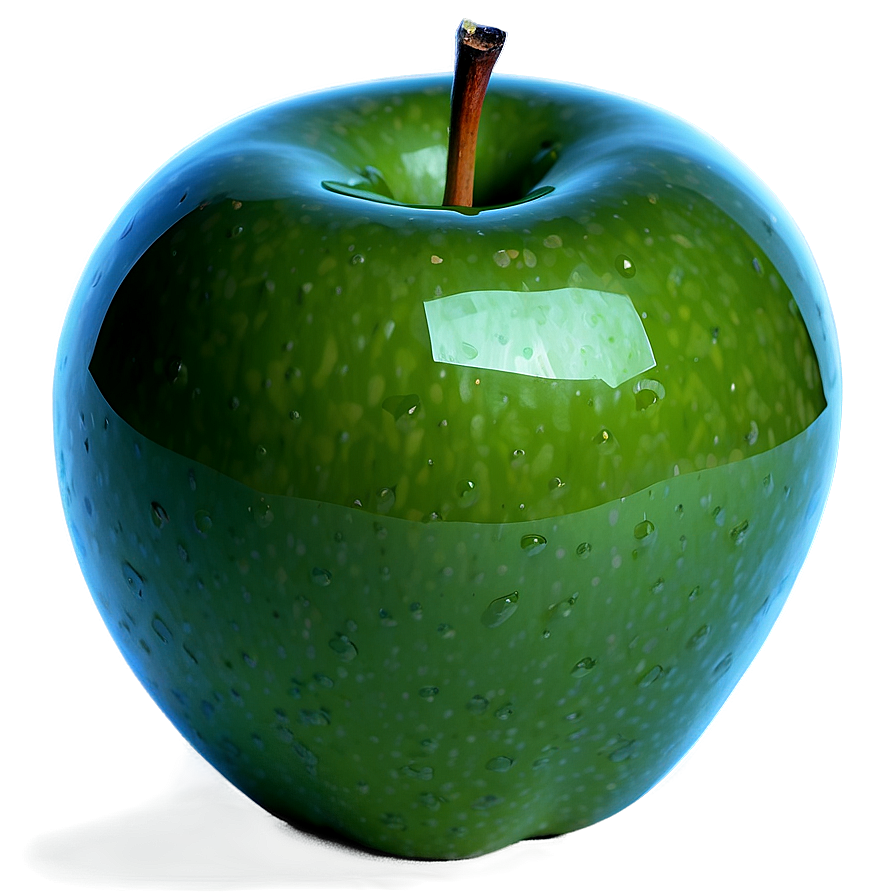 Shiny Green Apple PNG 6 PNG with transparent background