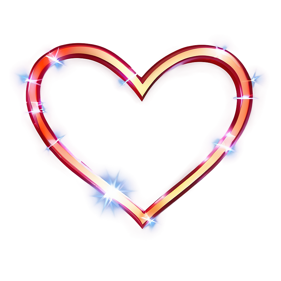 Shiny Heart Border Png 5