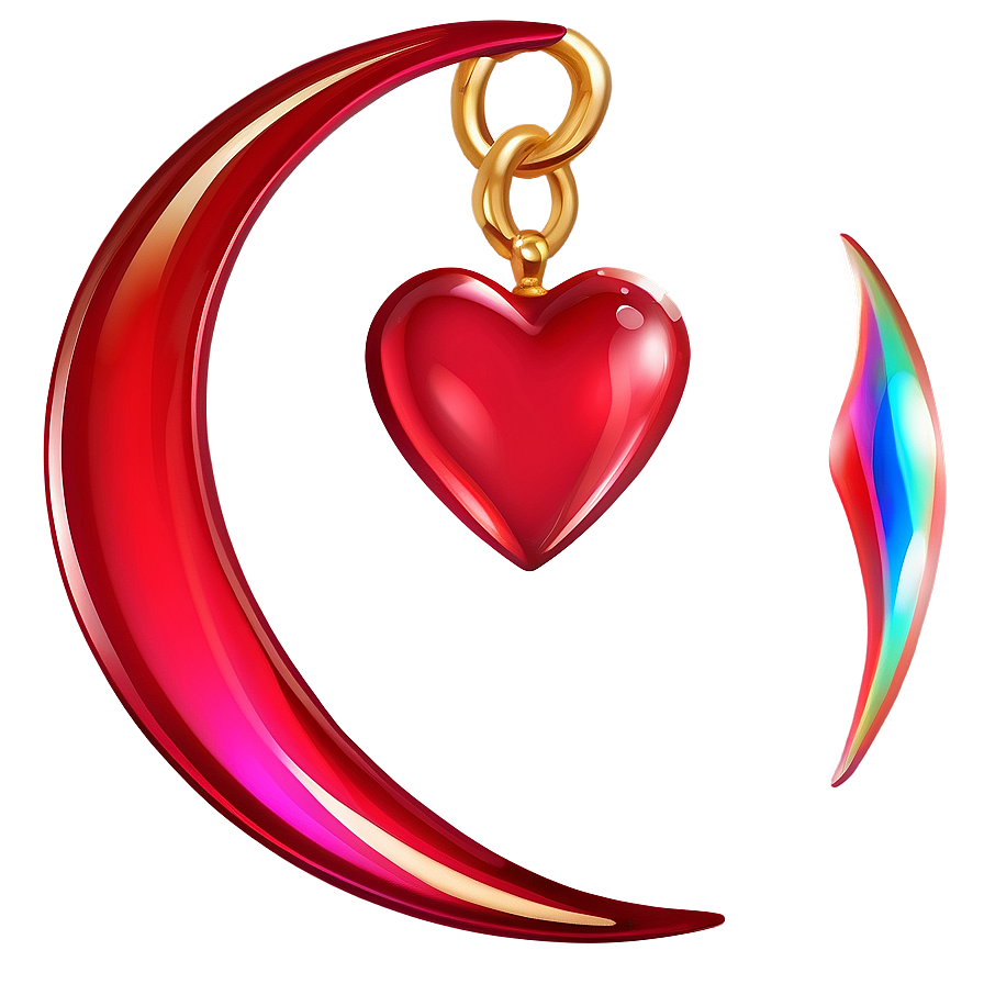 Shiny Heart Clipart Asset Png 05252024