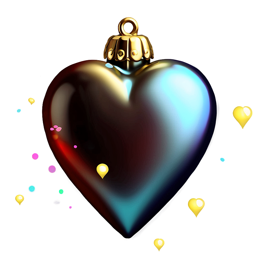 Shiny Heart Decoration PNG 05252024 PNG image with a transparent background, free high-resolution download
