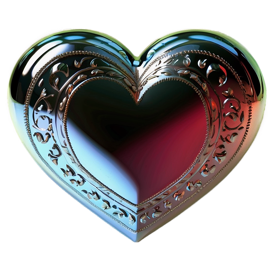 Shiny Heart Decoration Png A