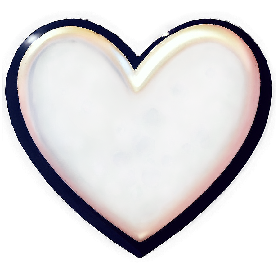 Shiny Heart Outline Png 30