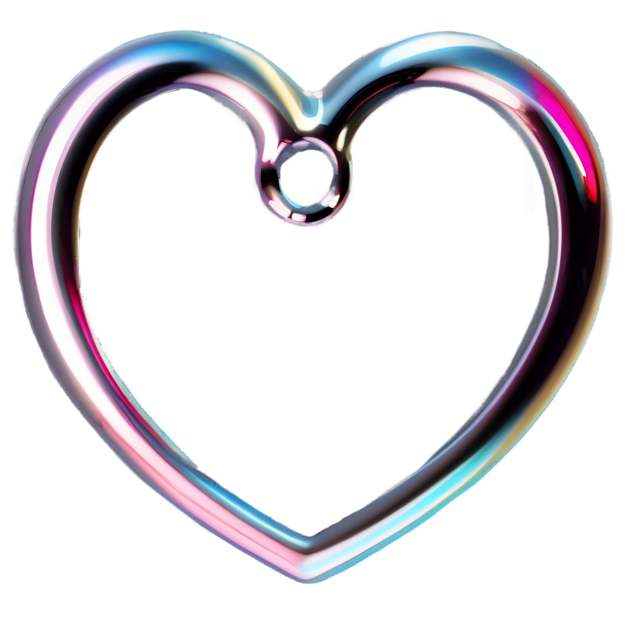 Shiny Heart Outline Png Ejd65