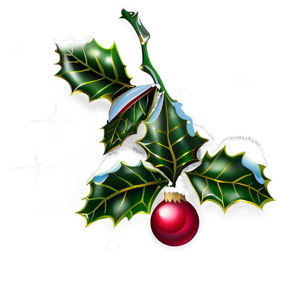 Shiny Holly PNG 15 PNG image with a transparent background, free high-resolution download