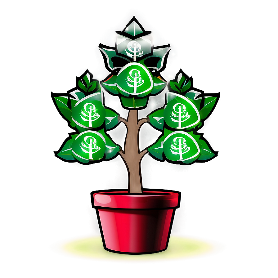 Shiny Money Tree Icon Png 16