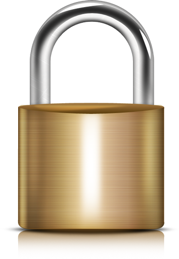 Shiny Padlock Graphic