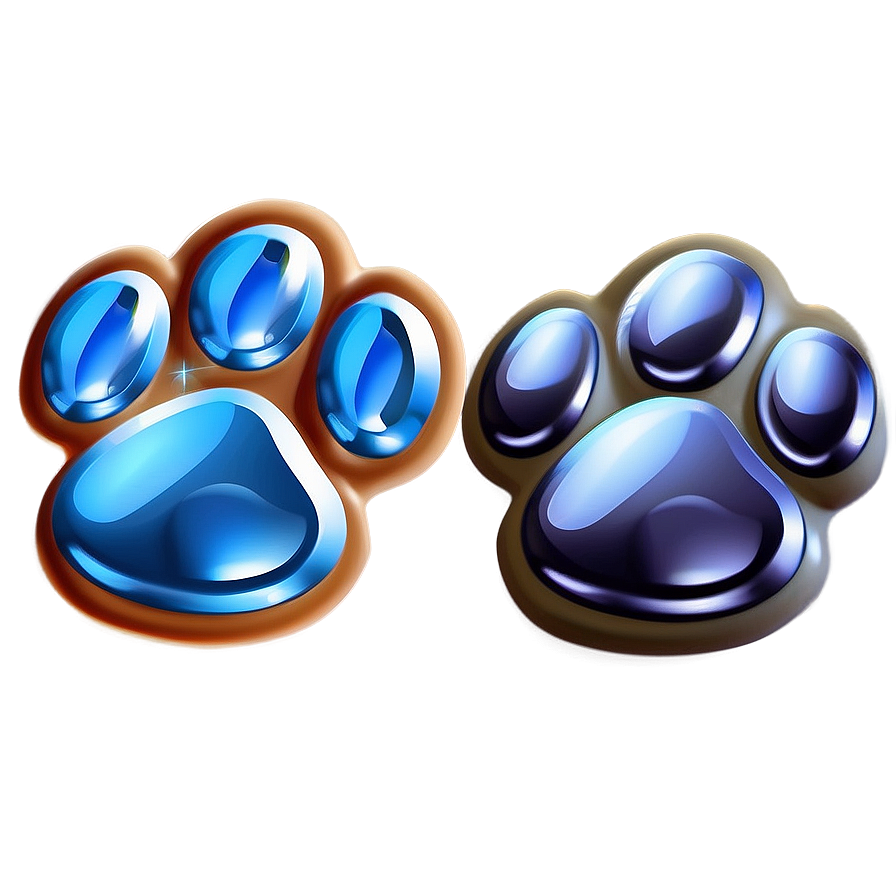 Shiny Paw Print PNG mhl PNG with transparent background