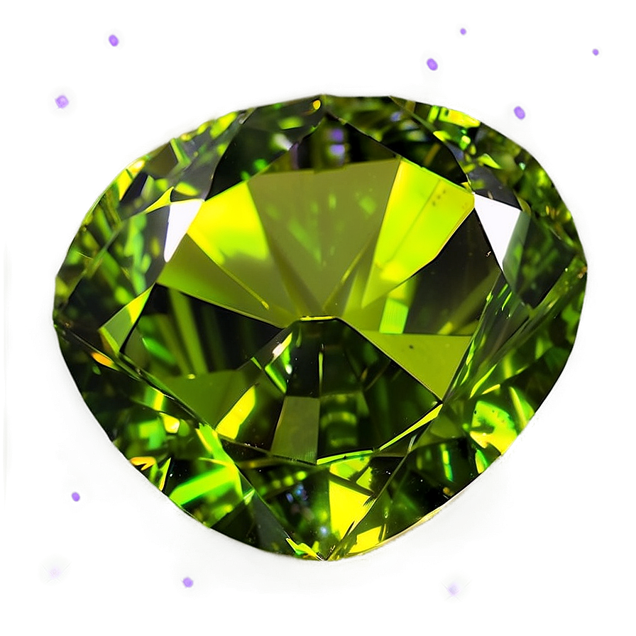 Shiny Peridot Crystal Png 82