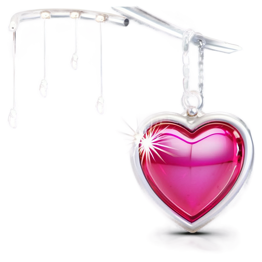 Shiny Pink Heart Png Qlw