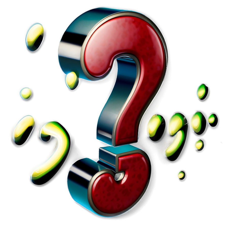 Shiny Question Mark Emblem PNG 14 PNG with transparent background