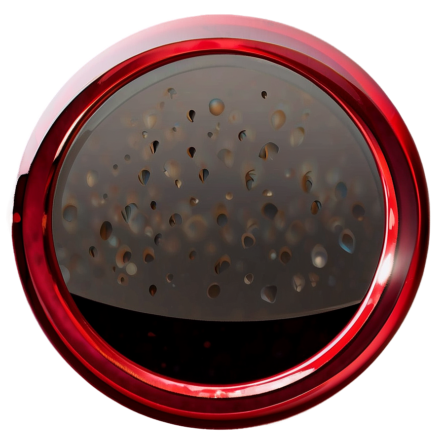 Shiny Red Circle Emblem PNG oig PNG with transparent background