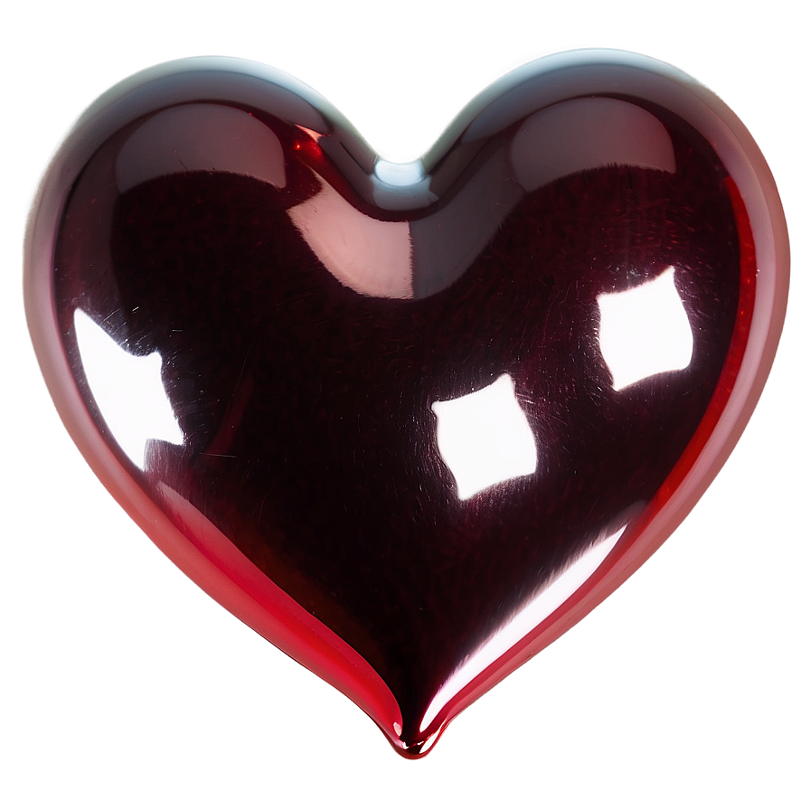 Shiny Red Heart Emoji Png Sae