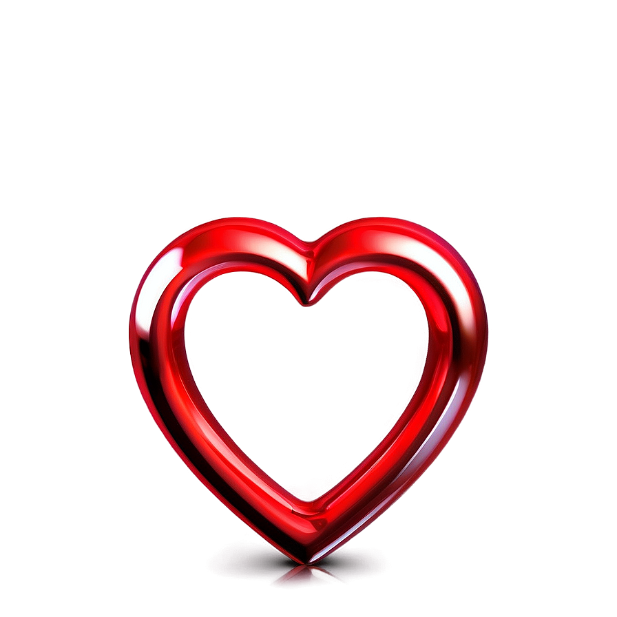 Shiny Red Heart Png Cdx