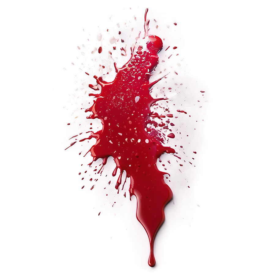 Shiny Red Splatter Png 06132024