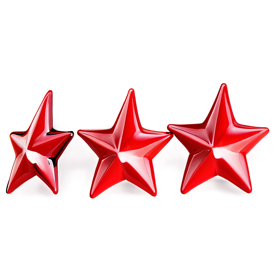 Shiny Red Star PNG ais56 PNG with transparent background