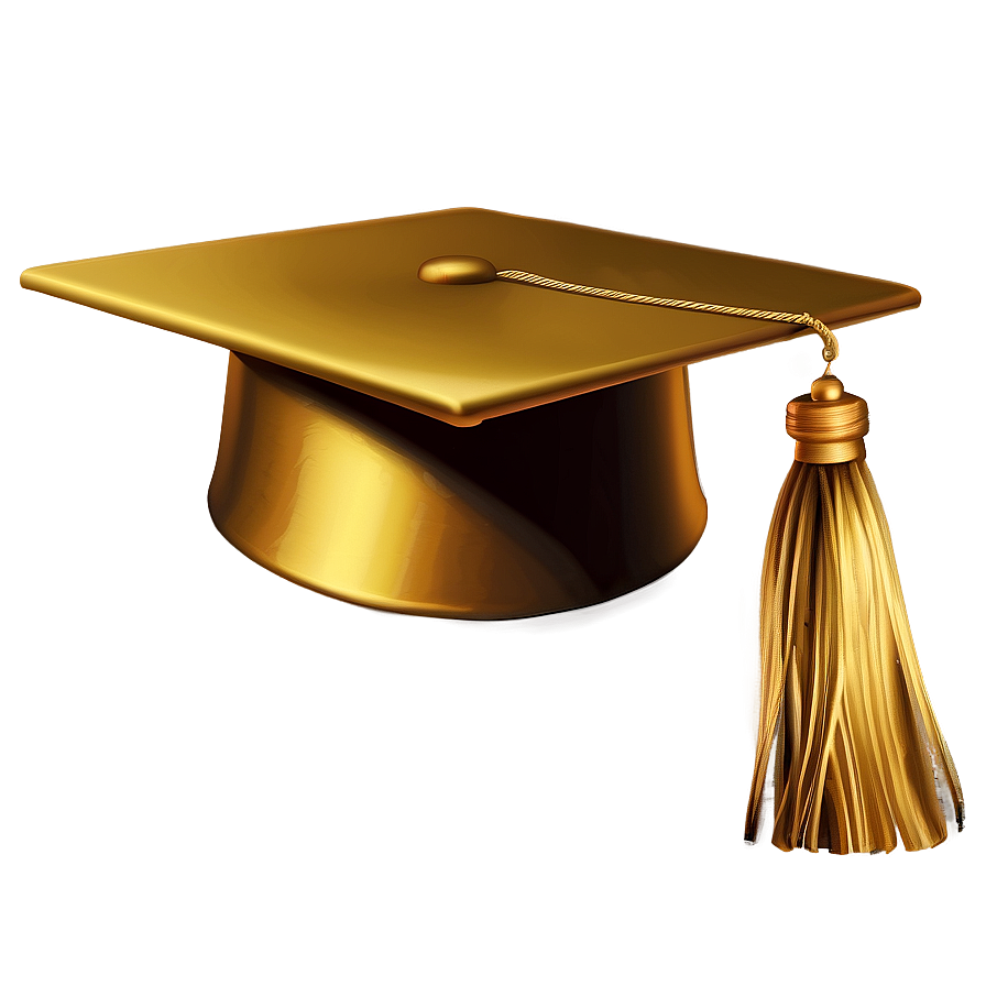 Shiny Silk Birrete Graduation Cap Png 06262024