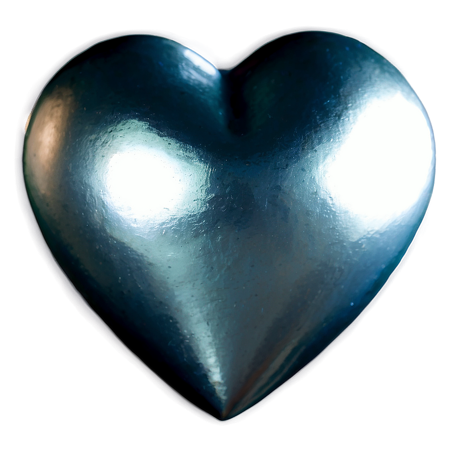 Shiny Silver Heart Png Awn