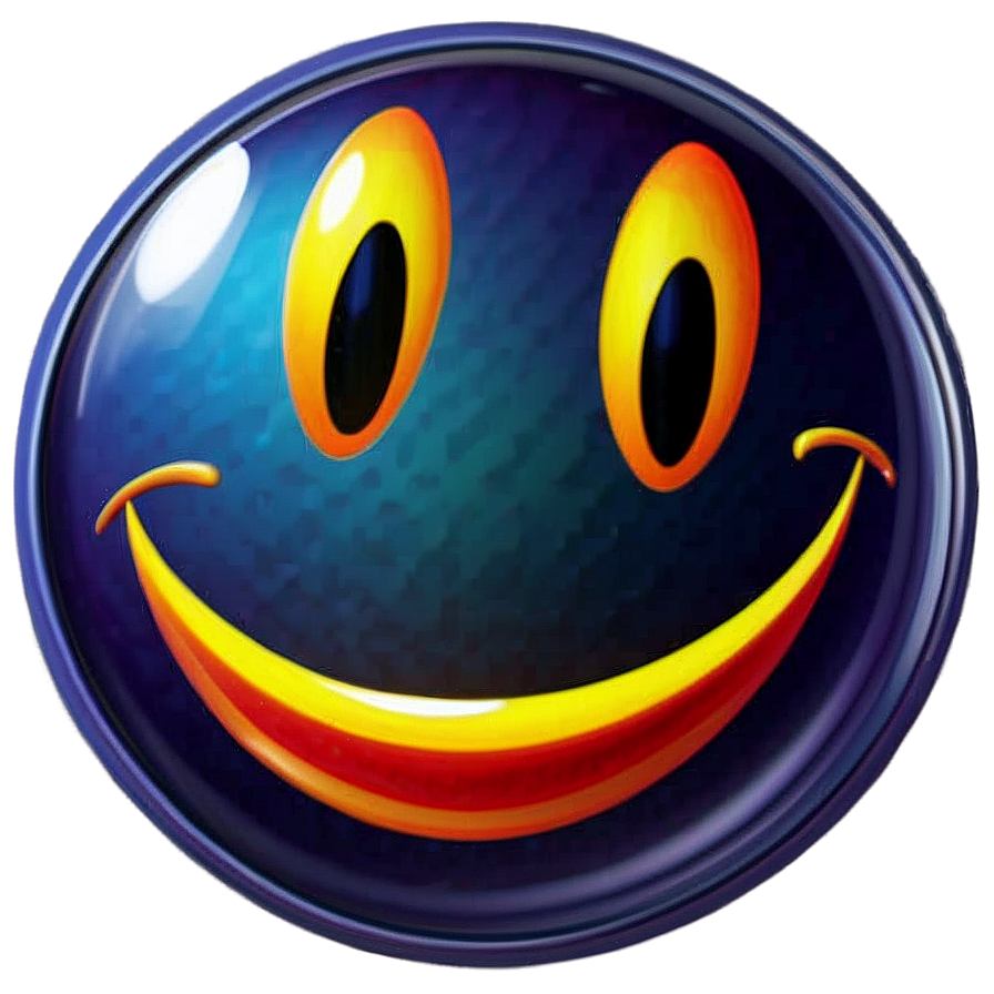 Shiny Smiley Face Sticker Png Qph35