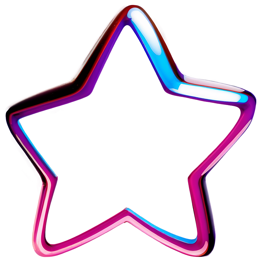 Shiny Star Outline Png Evn