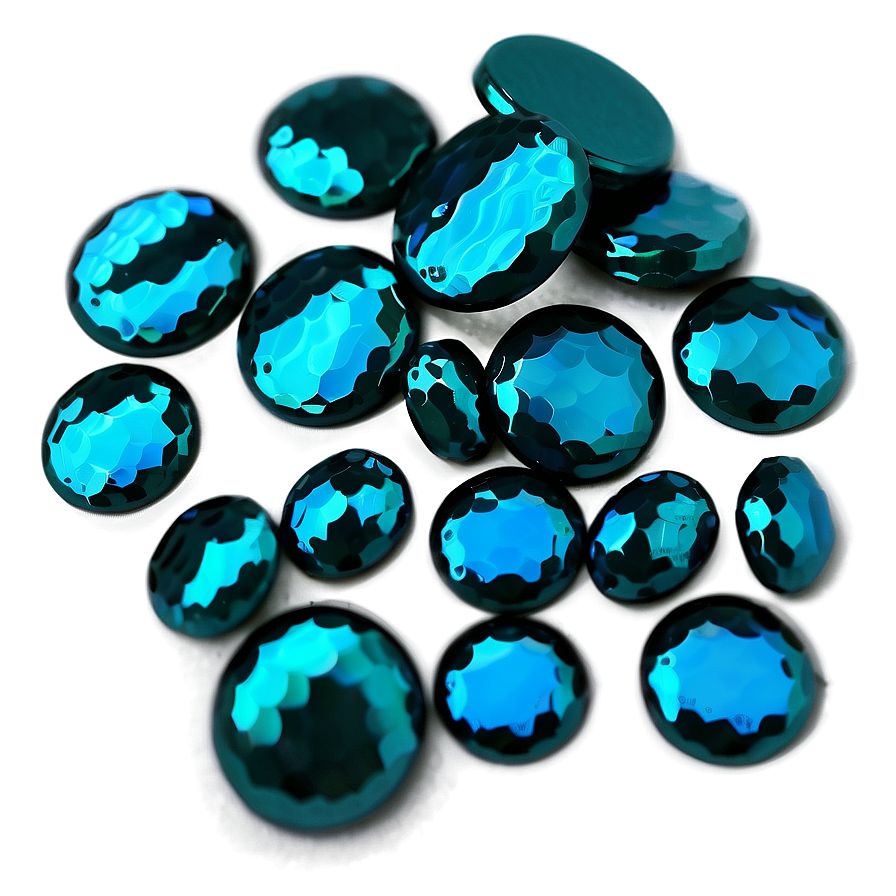 Shiny Teal Sequins Png 06232024