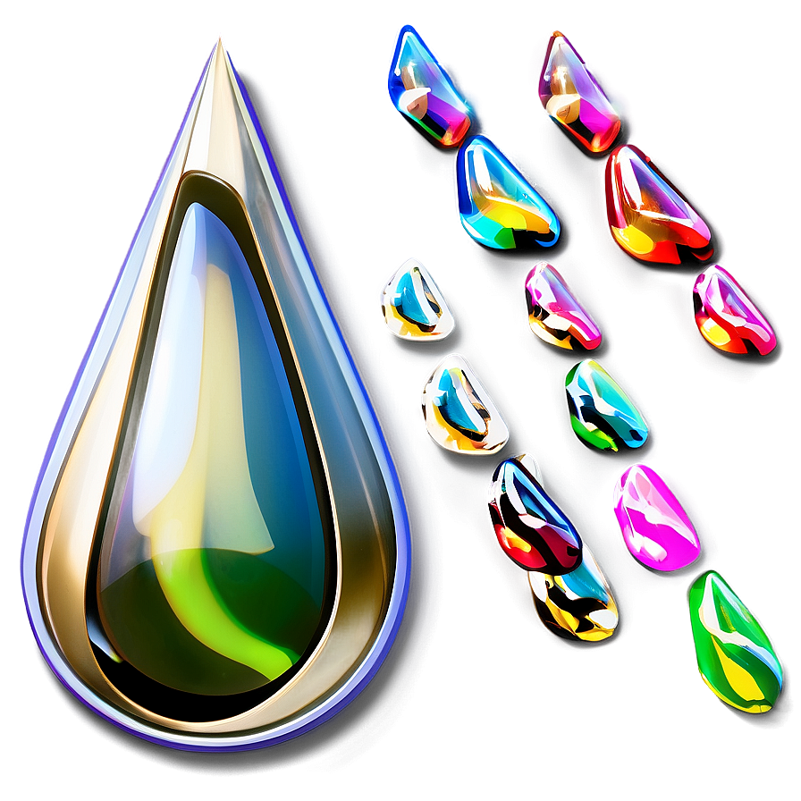 Shiny Teardrop Icon Png 05252024