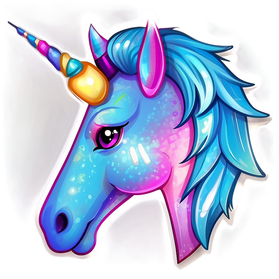 Shiny Unicorn Sticker PNG saa PNG with transparent background