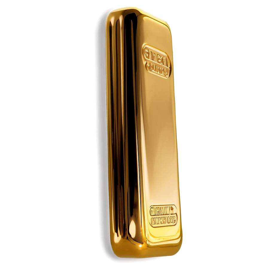 Shiny Yellow Gold Bar Png 05062024