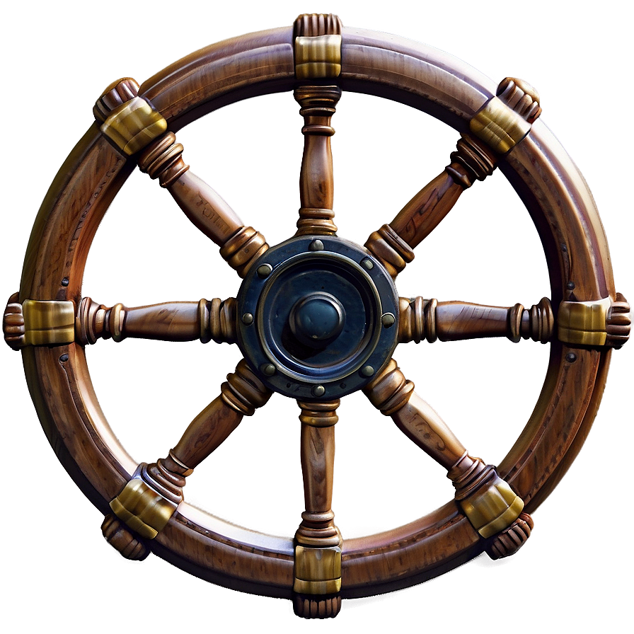 Ship Steering Wheel Nautical PNG tid PNG with transparent background