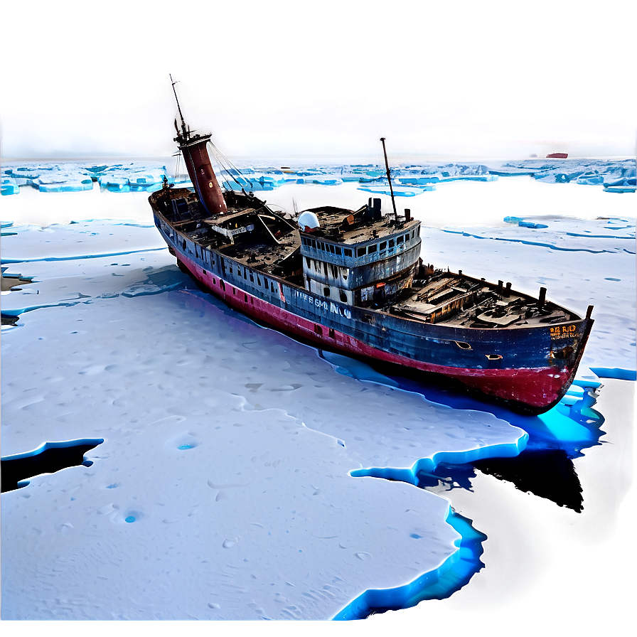 Shipwreck In Arctic Ice Png 88