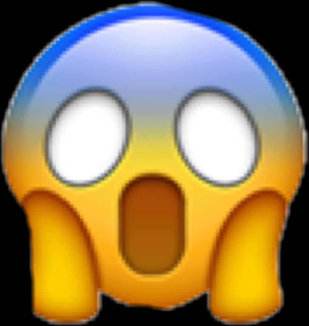 Shocked Face Emoji PNG with transparent background