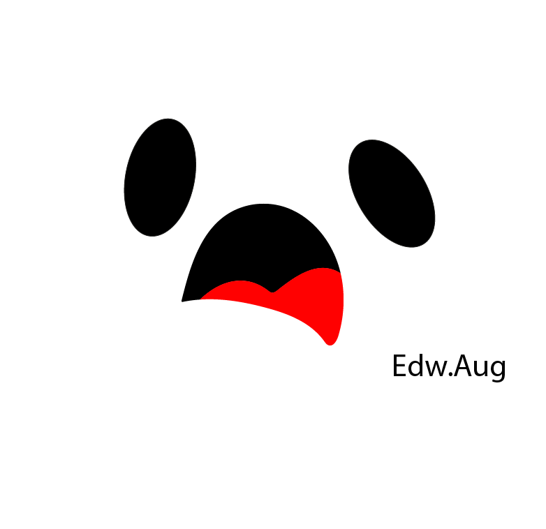 Shocked Fluffy Creature Artwork PNG with transparent background