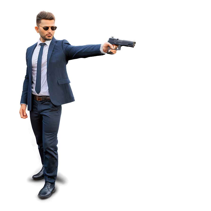 Shooting Stance Handgun Png 06122024