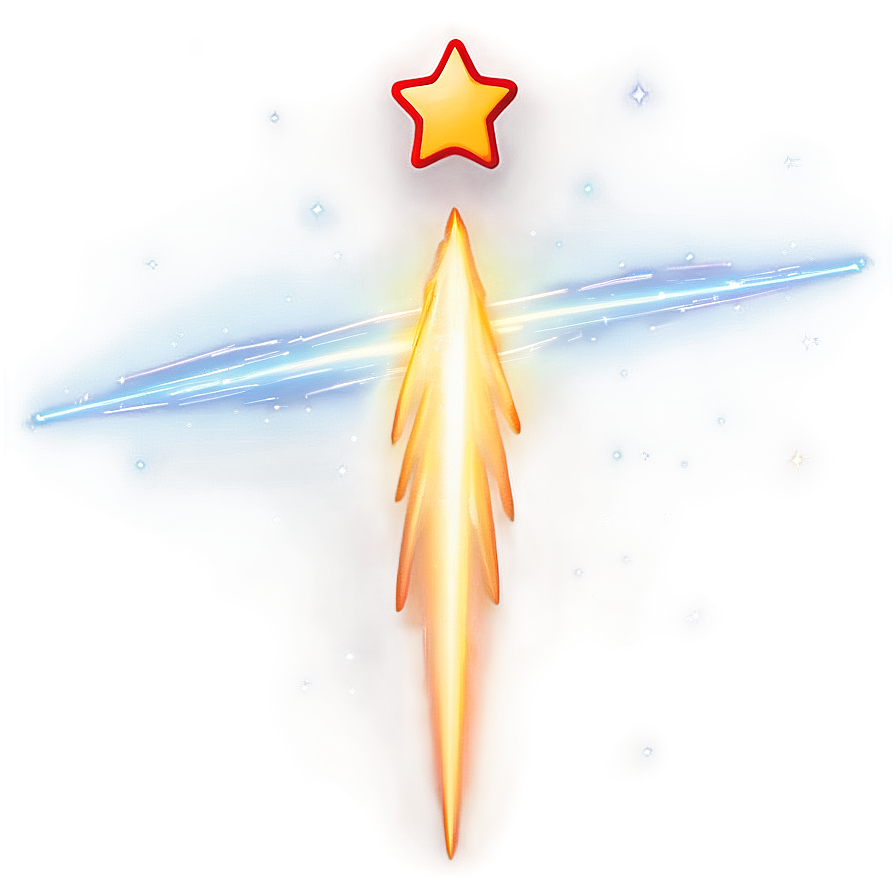 Shooting Star With Fireball Png Jej