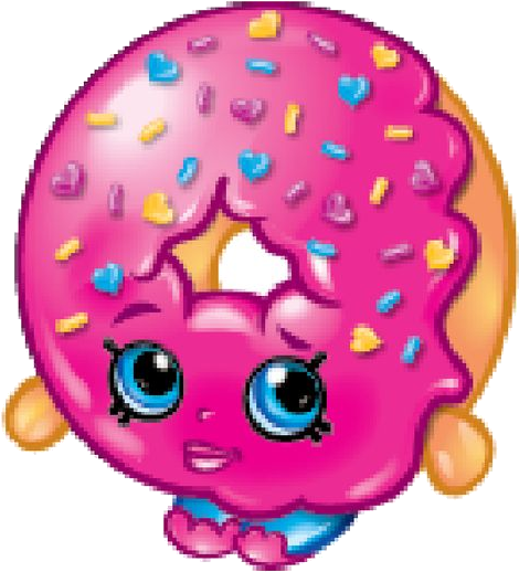 Shopkins Pink Glazed Donut Character