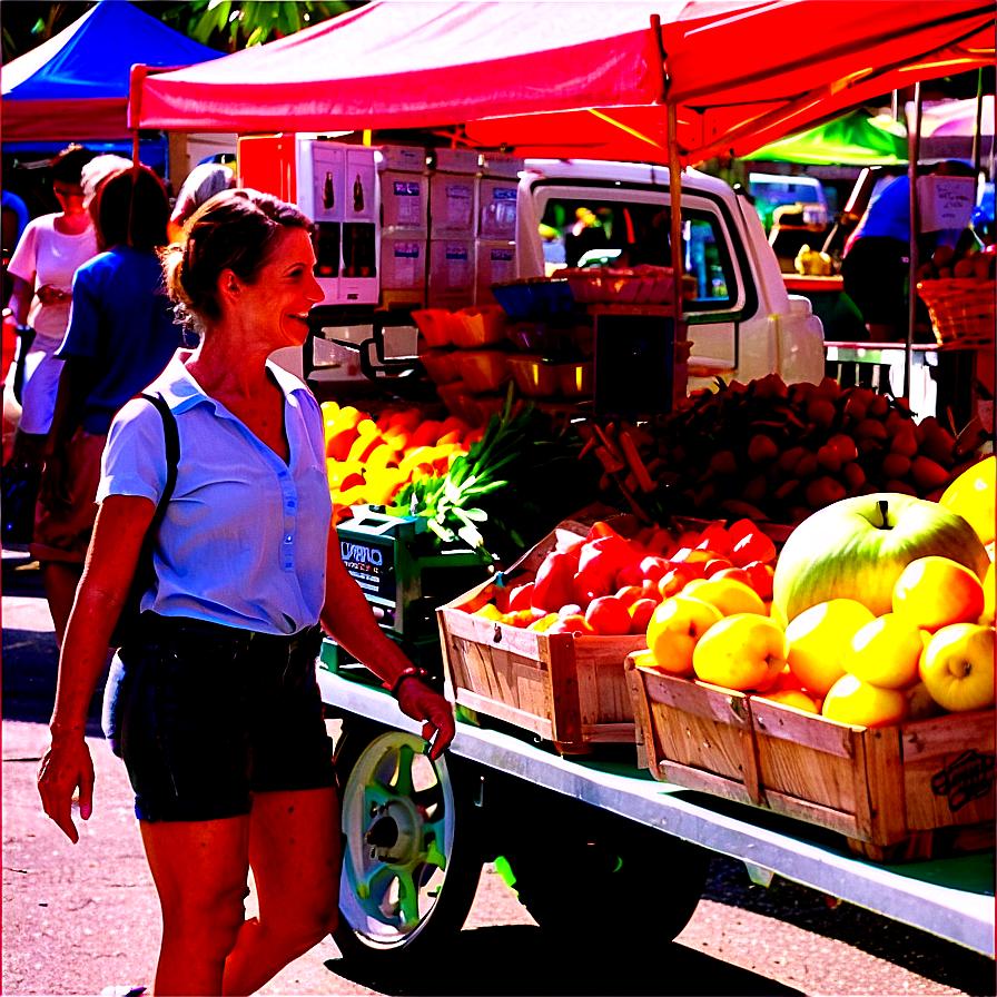 Shopping At Farmers Market Png 06112024