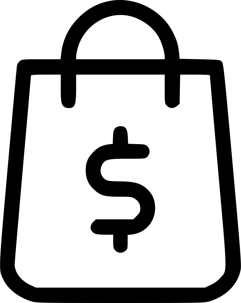 Shopping Bag Shop Money Finance Dollar - Icon Png Shopping Bag, Transparent Png PNG image with a transparent background, free high-resolution download