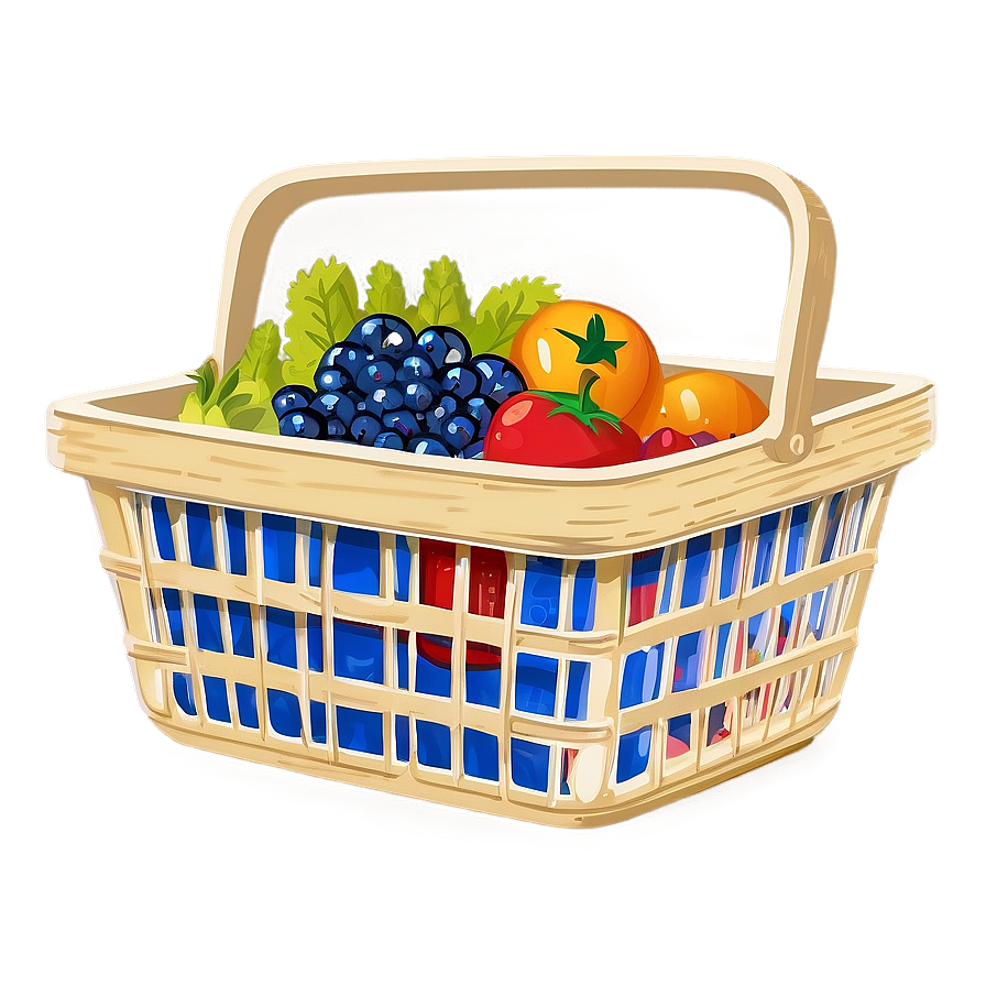 Shopping Basket Clipart Png 06272024